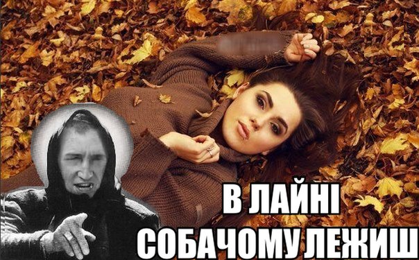 В лайні собачому лежиш